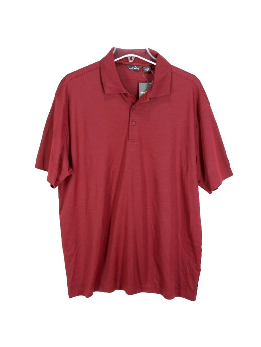 Eddie Bauer Performance Polo Shirt Mens Size XL Maroon Short Sleeve Collared NEW